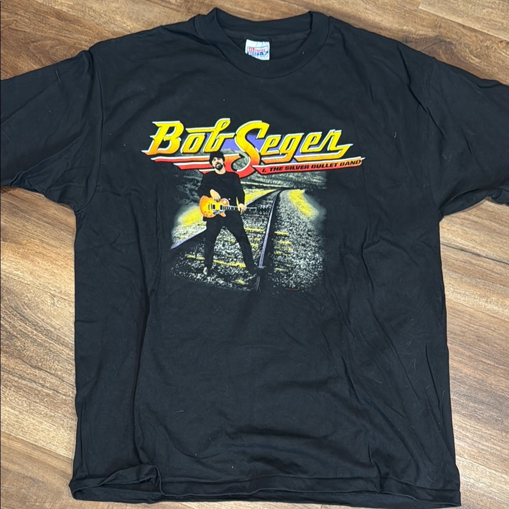 Hanes Black Bob Seger Graphic Tee